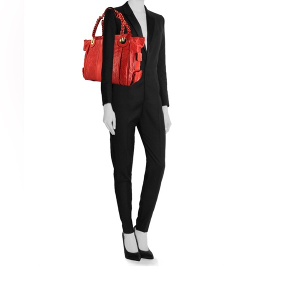 Chloe - Heloise XL - shoulder bag - RED leather - EUC - Picture 1 of 4